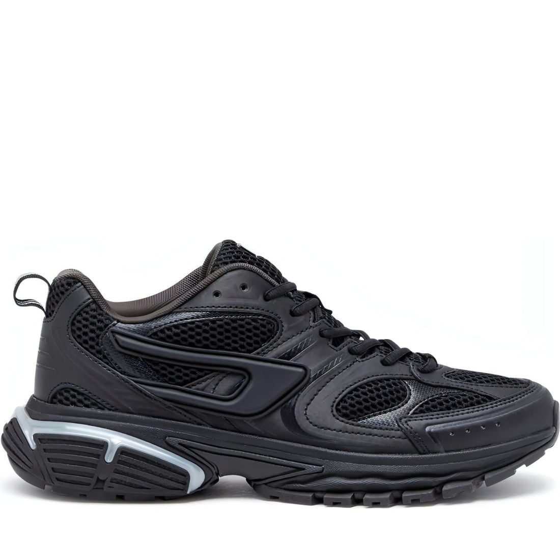 Diesel mens black serendipit sneakers | Vilbury London