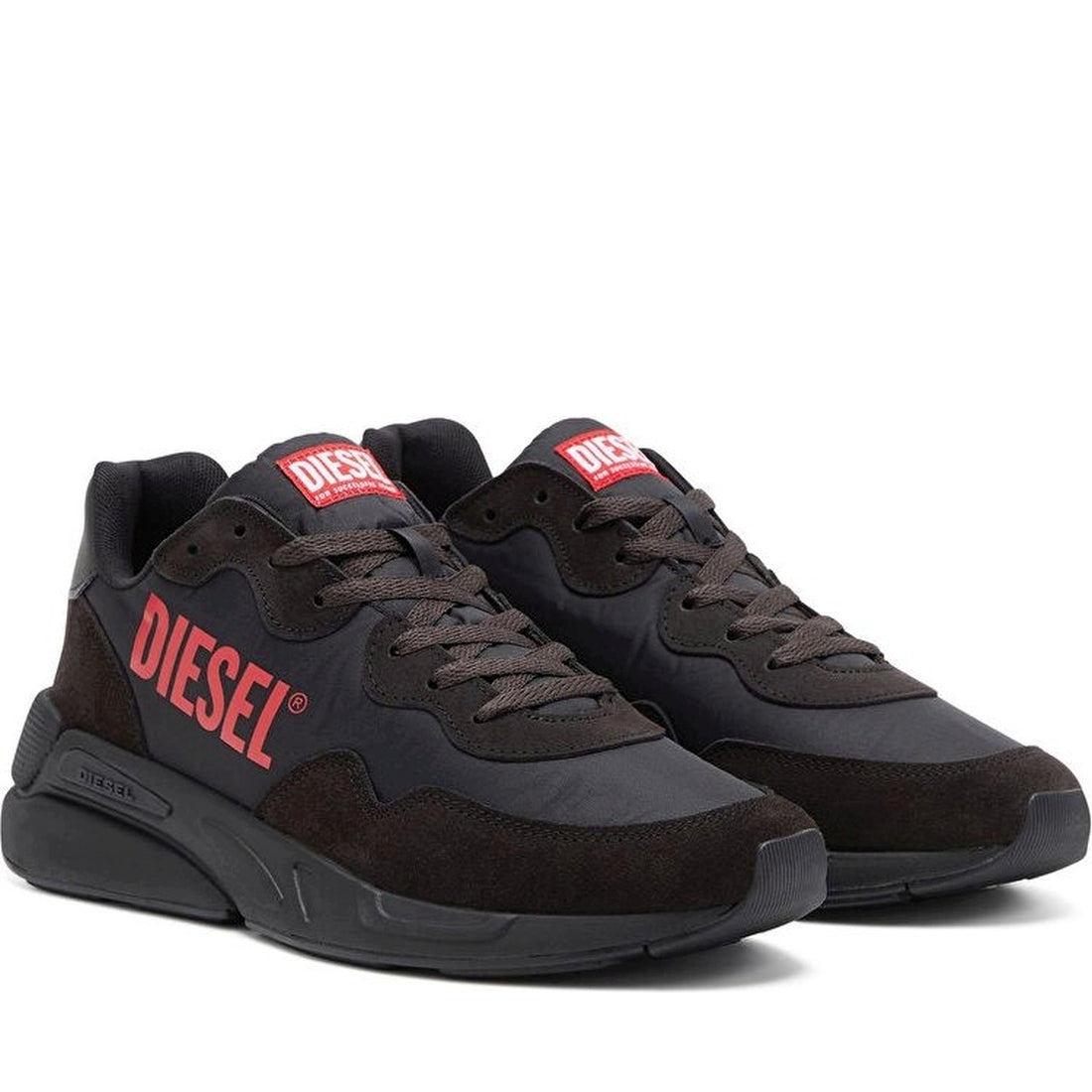 Diesel mens black serendipit sneakers | Vilbury London