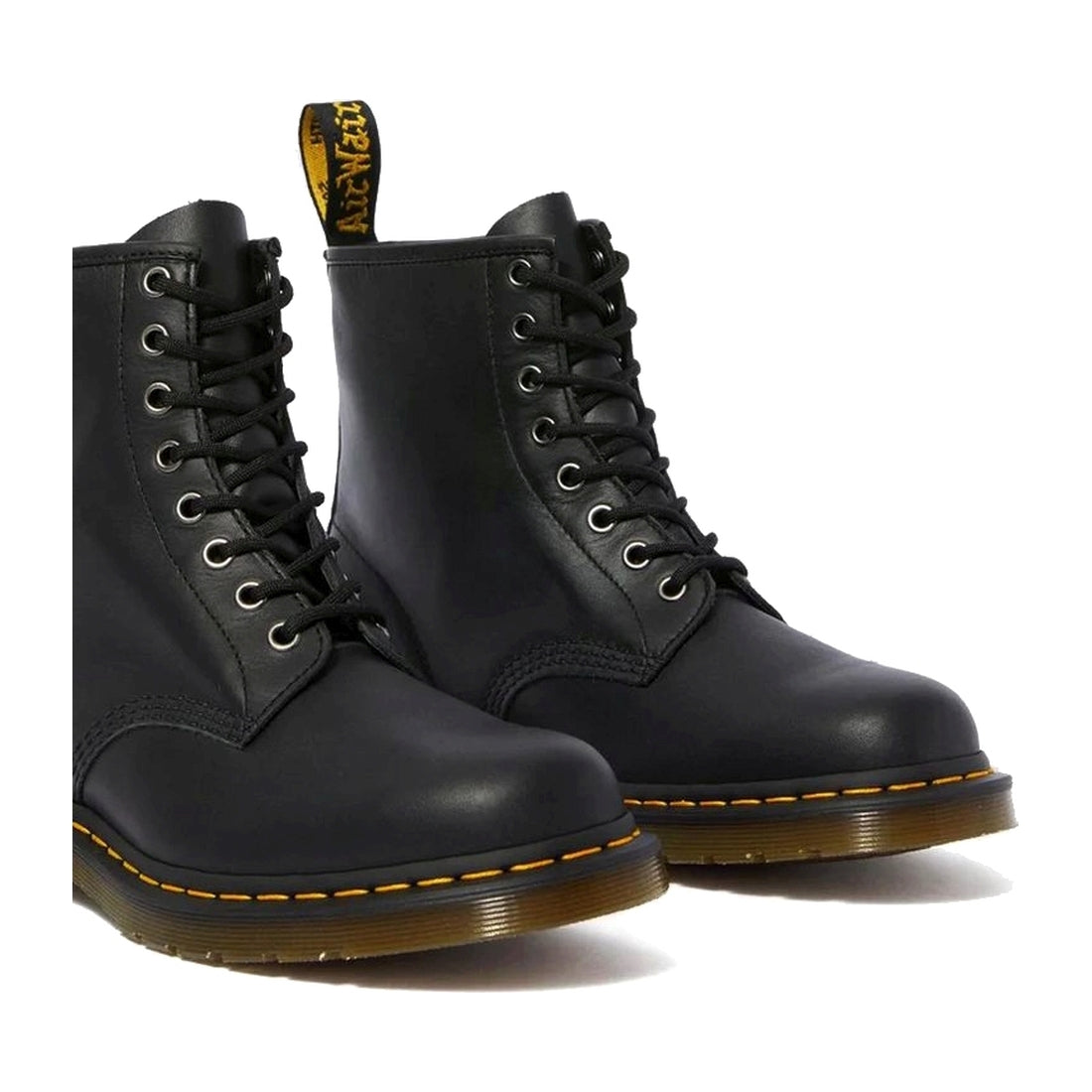 Dr. Martens unisex adults black 1460 nappa booties | Vilbury London