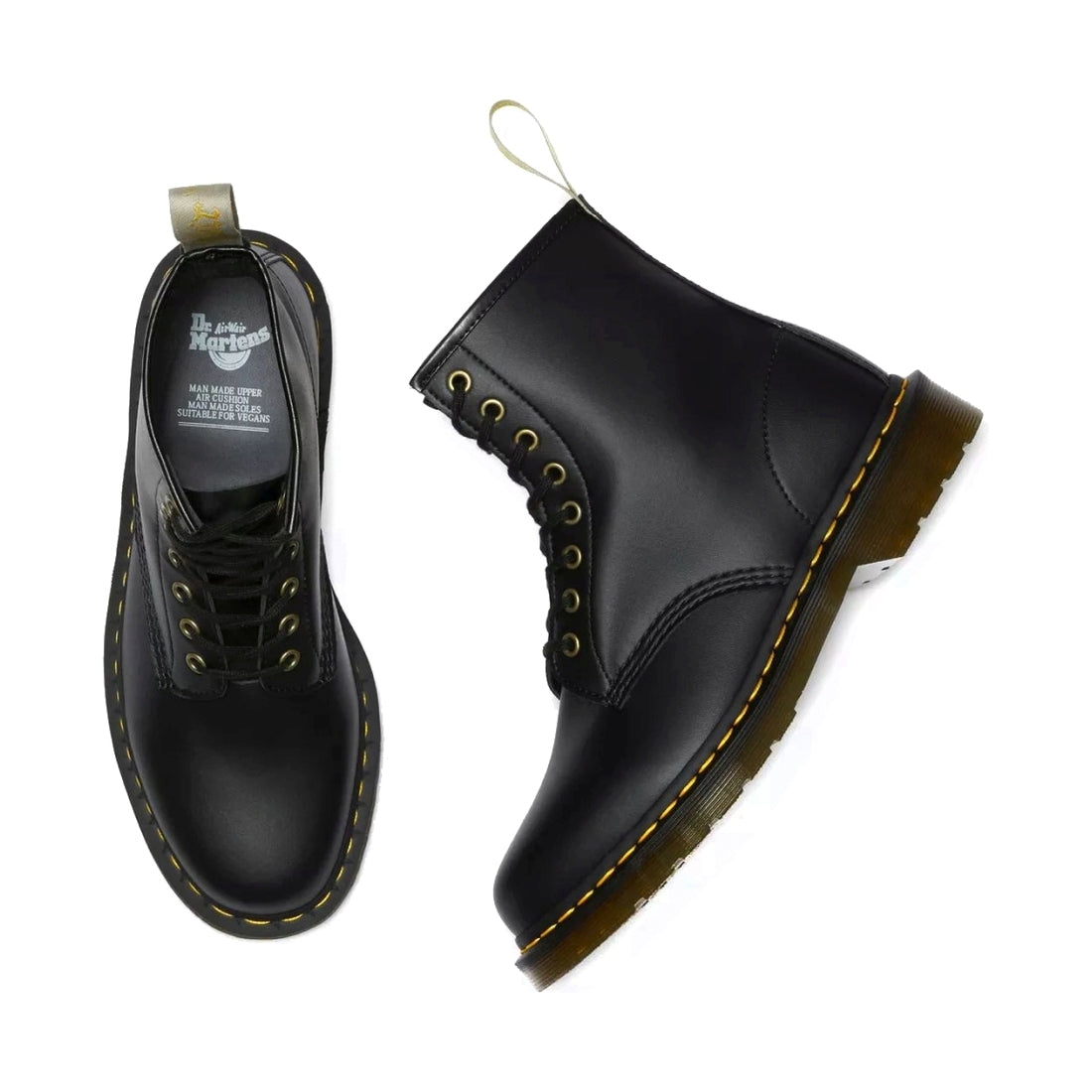 Dr. Martens unisex adults black vegan 1460 felix booties | Vilbury London