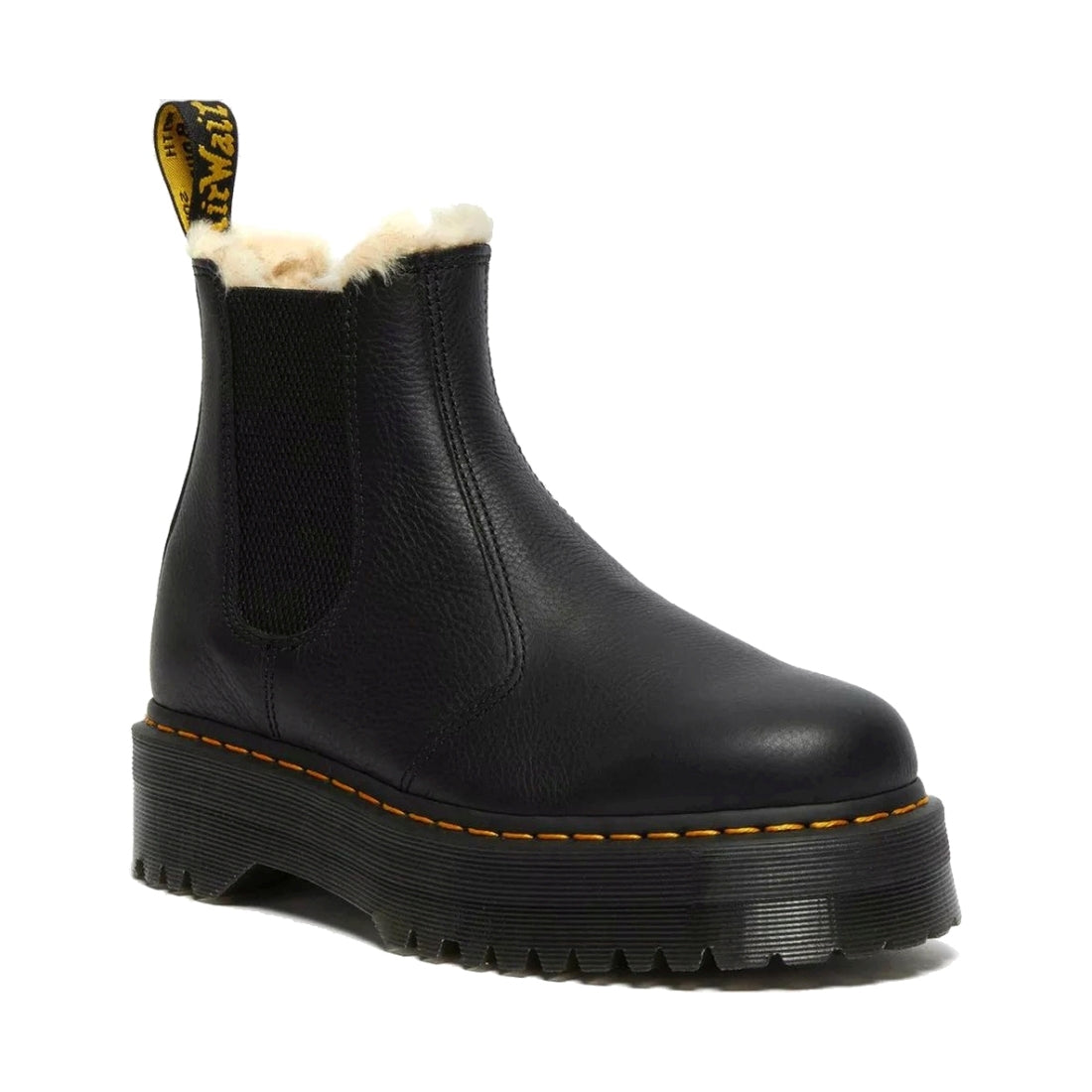 Dr. Martens womens black 2976 quad fl pisa booties | Vilbury London