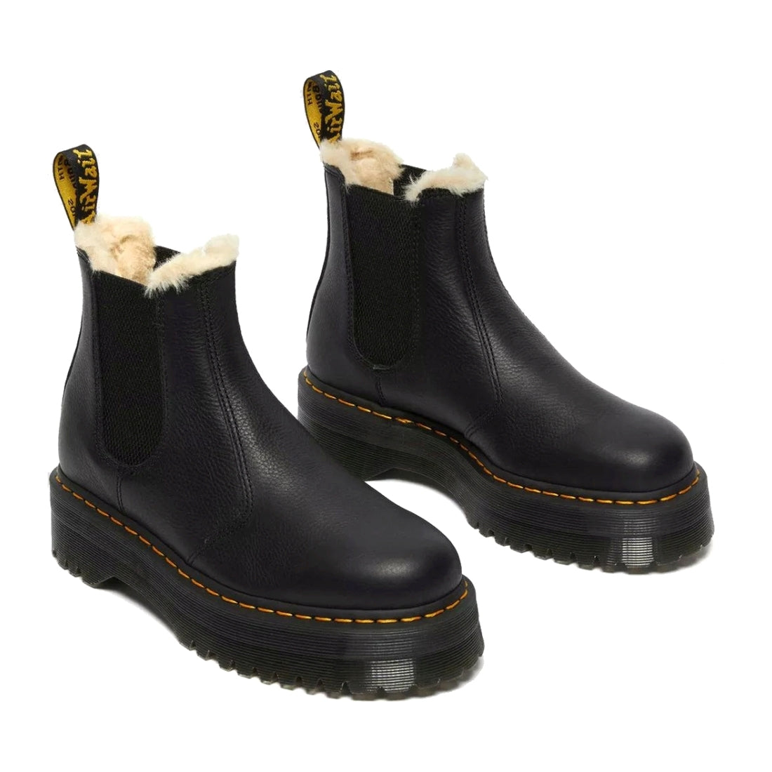 Dr. Martens womens black 2976 quad fl pisa booties | Vilbury London