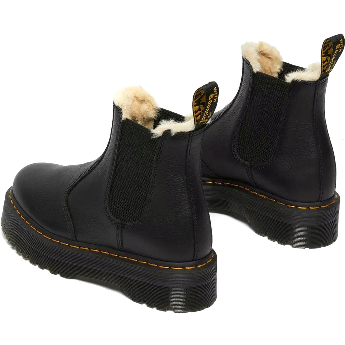 Dr. Martens womens black 2976 quad fl pisa booties | Vilbury London