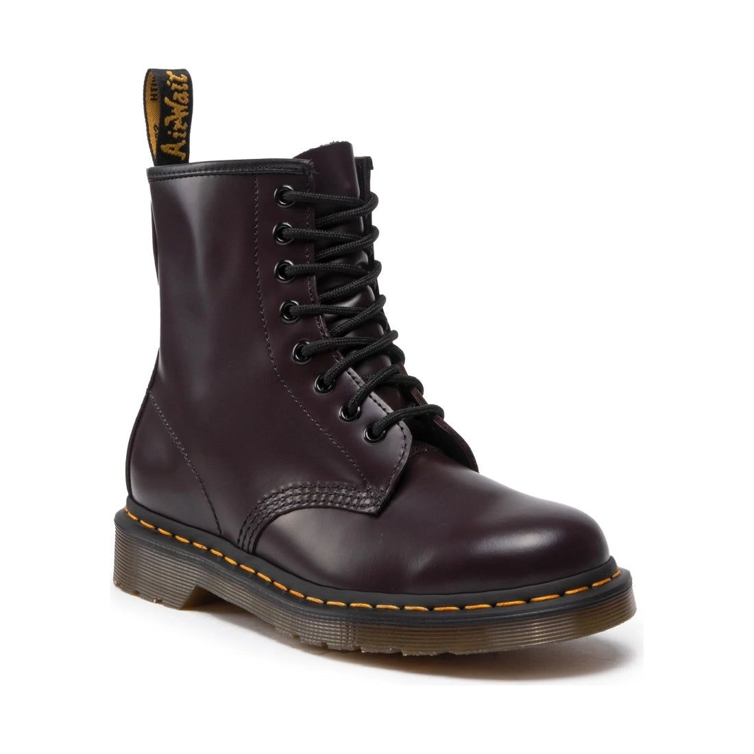 Dr. Martens mens burgundy 1460 burgundy smooth booties | Vilbury London