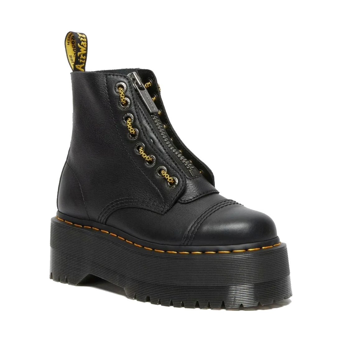 Dr. Martens womens black sinclair max pisa booties | Vilbury London