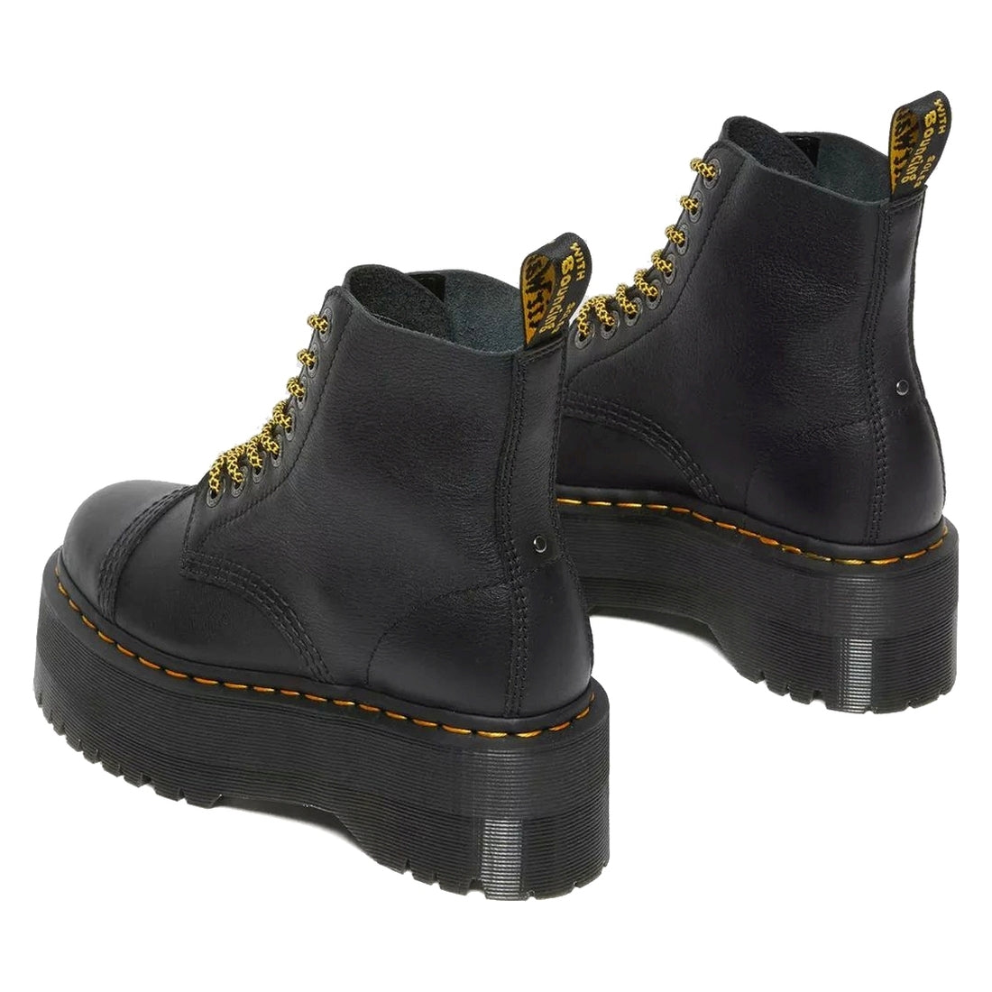 Dr. Martens womens black sinclair max pisa booties | Vilbury London