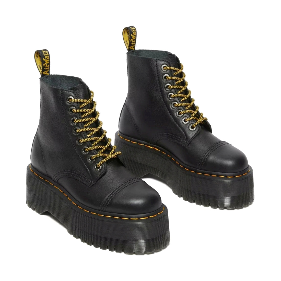 Dr. Martens womens black sinclair max pisa booties | Vilbury London