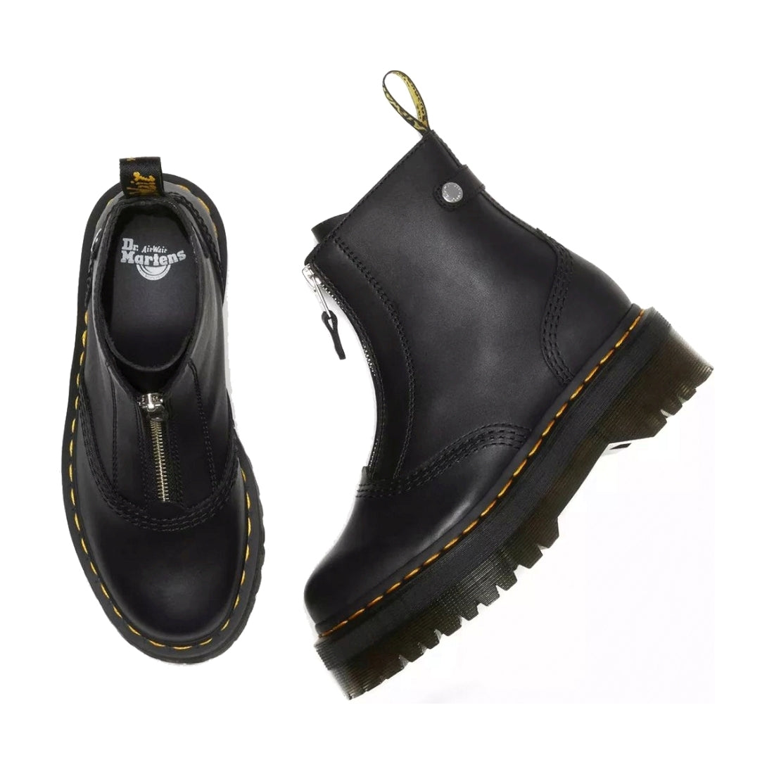 Dr. Martens womens black jetta sendal booties | Vilbury London