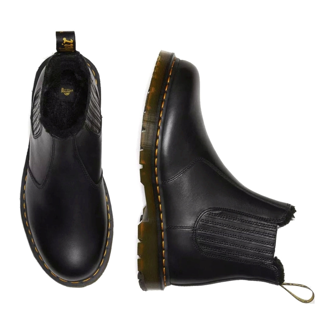 Dr. Martens womens black 2976 blizzard wp booties | Vilbury London