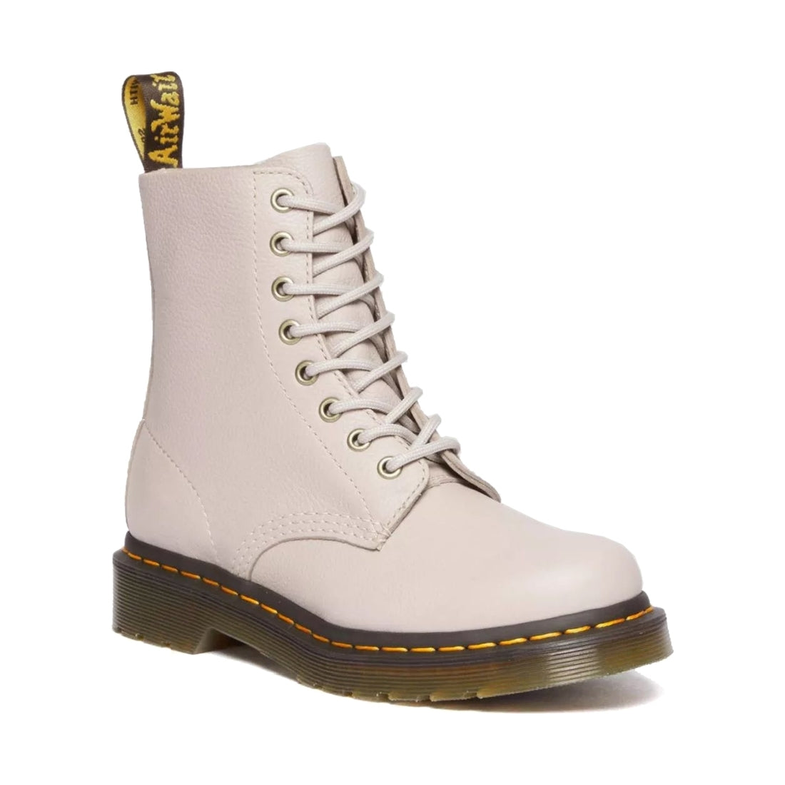 Dr. Martens womens vintage taupe 1460 pascal virginia booties | Vilbury London