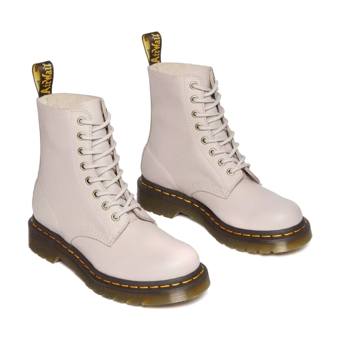 Dr. Martens womens vintage taupe 1460 pascal virginia booties | Vilbury London