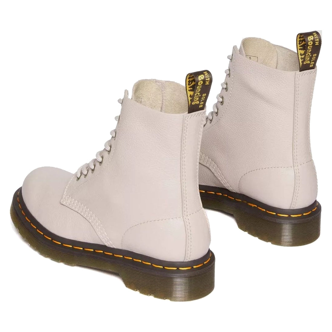 Dr. Martens womens vintage taupe 1460 pascal virginia booties | Vilbury London