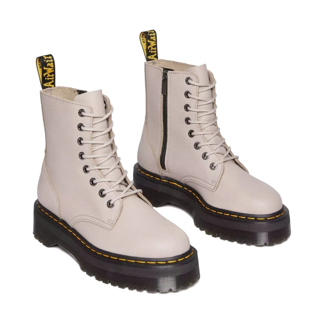 Dr. Martens womens vintage taupe jadon iii vintage pisa booties | Vilbury London