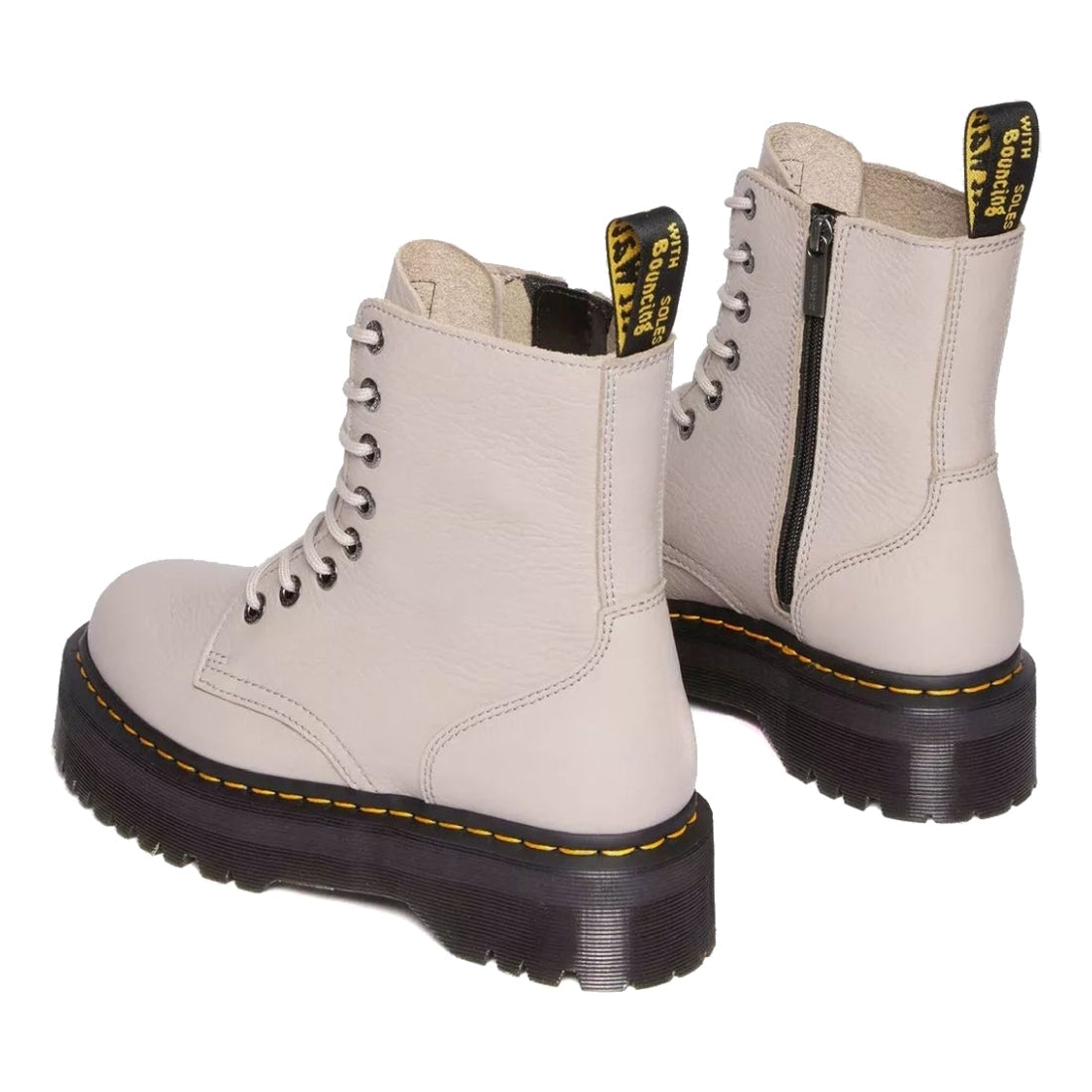 Dr. Martens womens vintage taupe jadon iii vintage pisa booties | Vilbury London