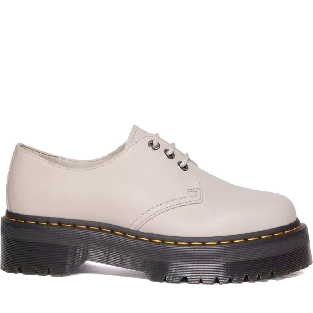 Dr. Martens womens vintage taupe 1461 quad ii formal | Vilbury London