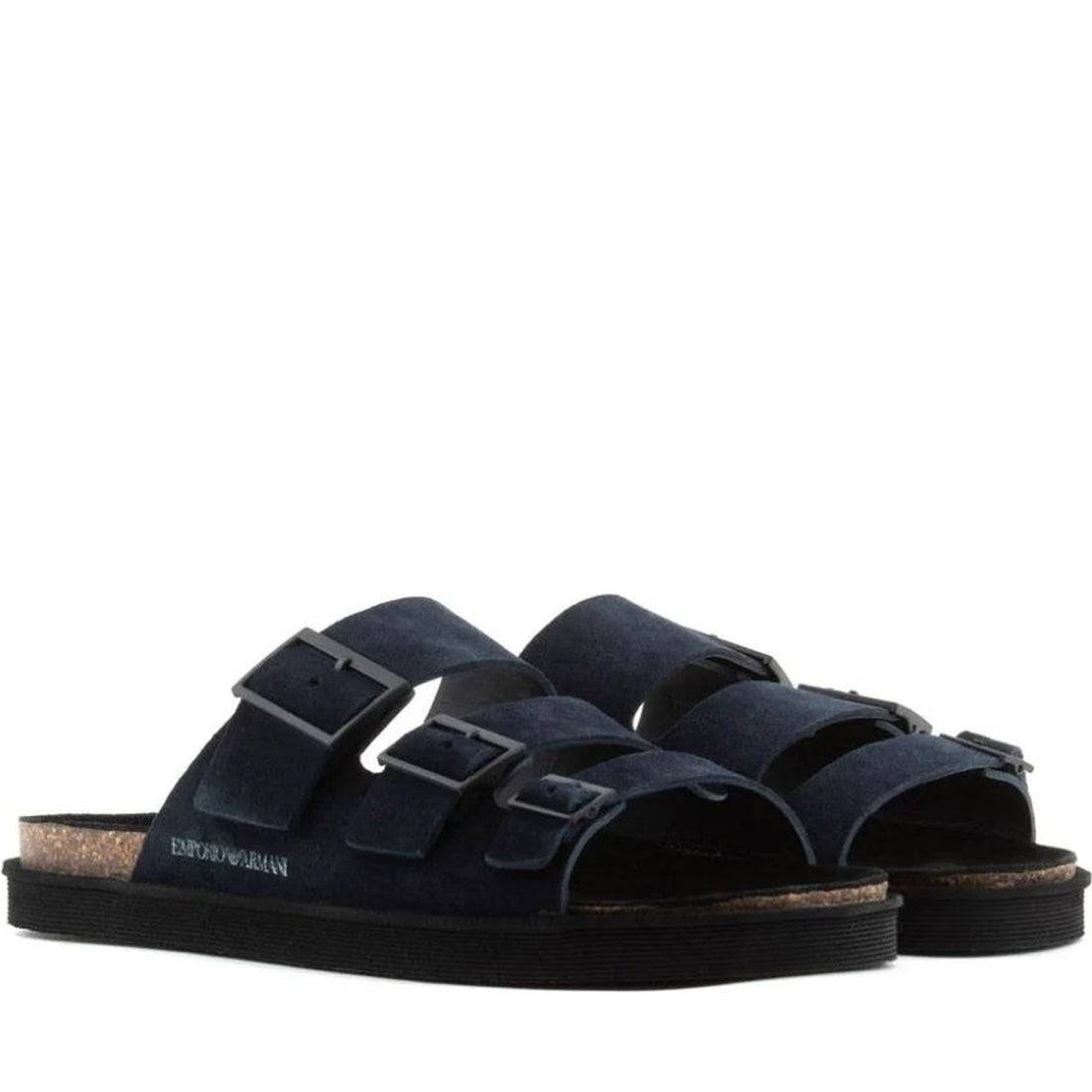 Emporio Armani mens navy casual open sandal | Vilbury London