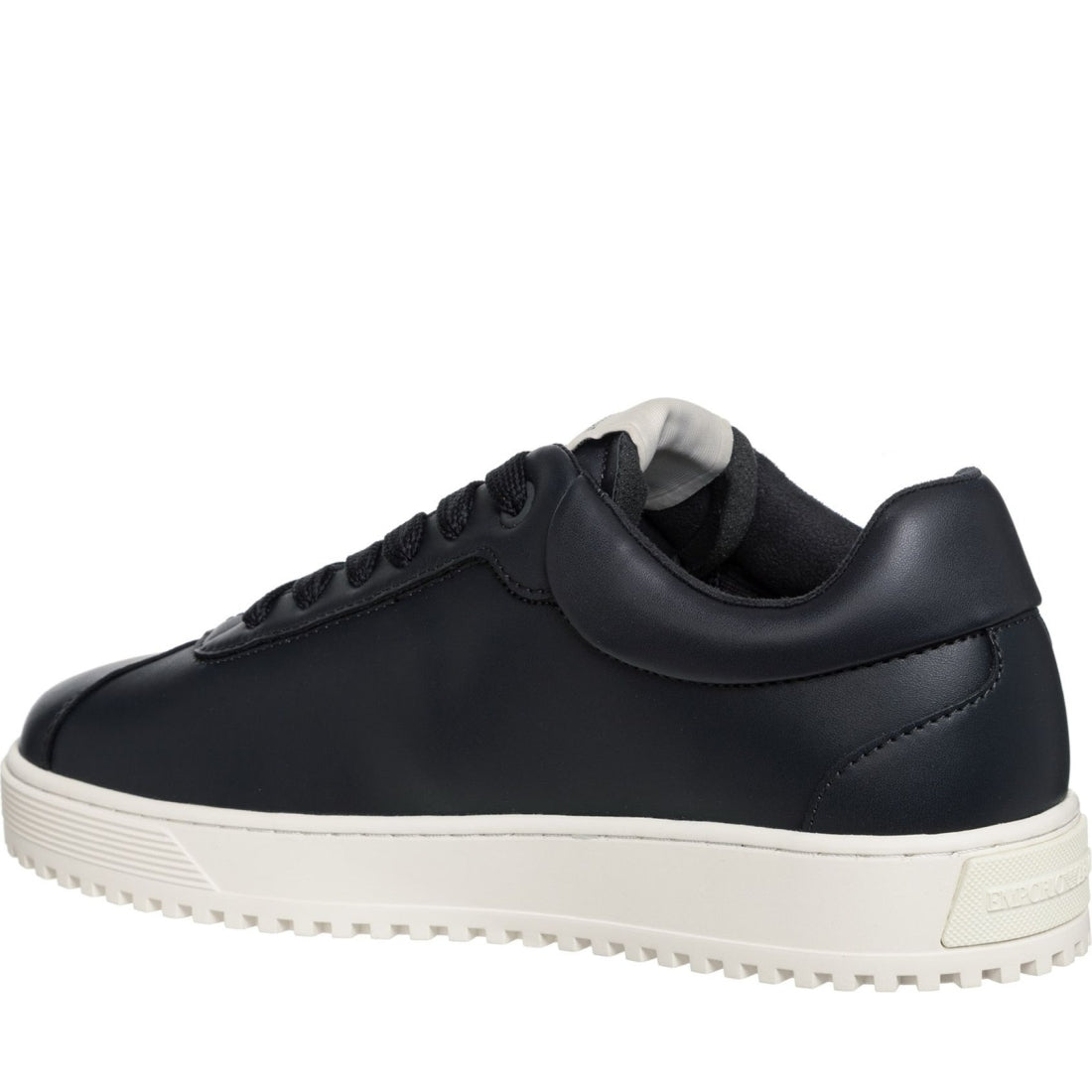 Emporio Armani mens navy casual closed sneaker | Vilbury London