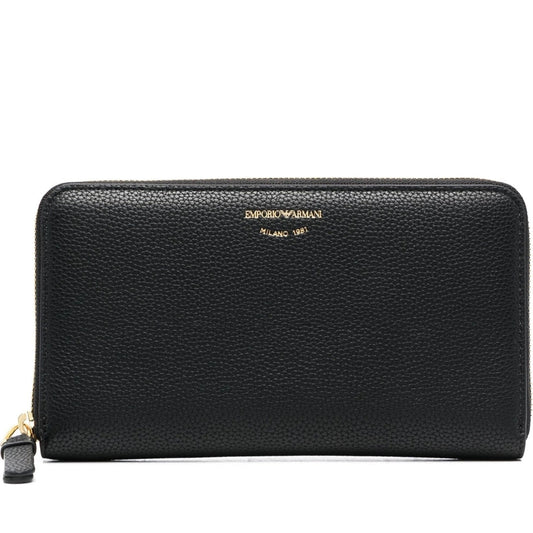 Emporio Armani womens nero casual wallet | Vilbury London