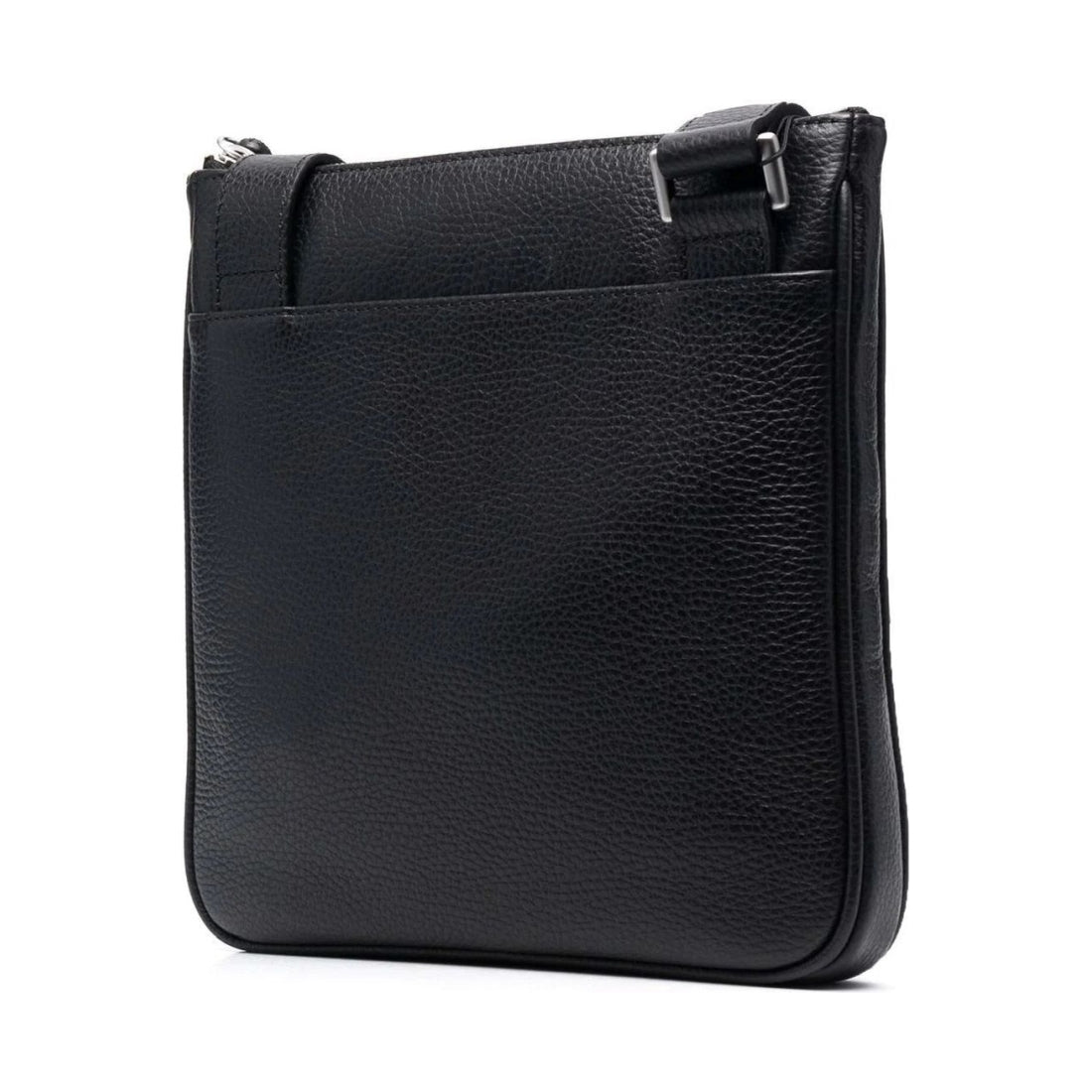 Emporio Armani mens nero casual messenger bag | Vilbury London