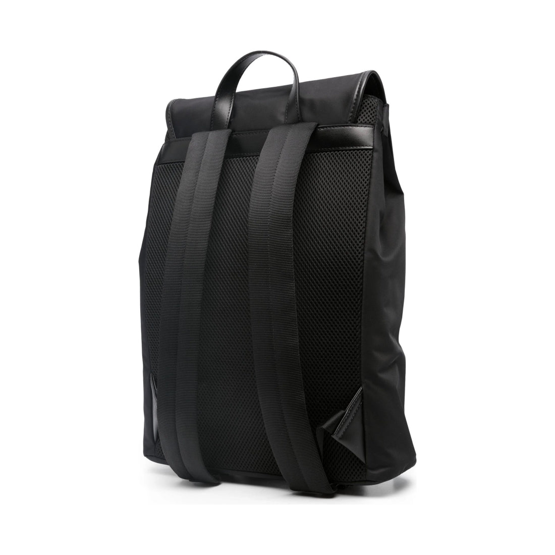 Emporio Armani mens nero casual backpack | Vilbury London