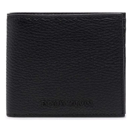 Emporio Armani mens nero casual wallet | Vilbury London