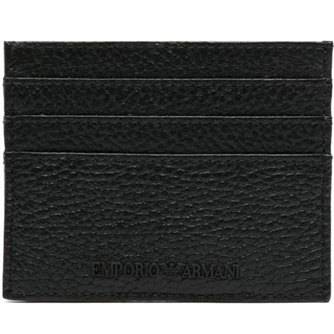 Emporio Armani mens nero casual card holder | Vilbury London