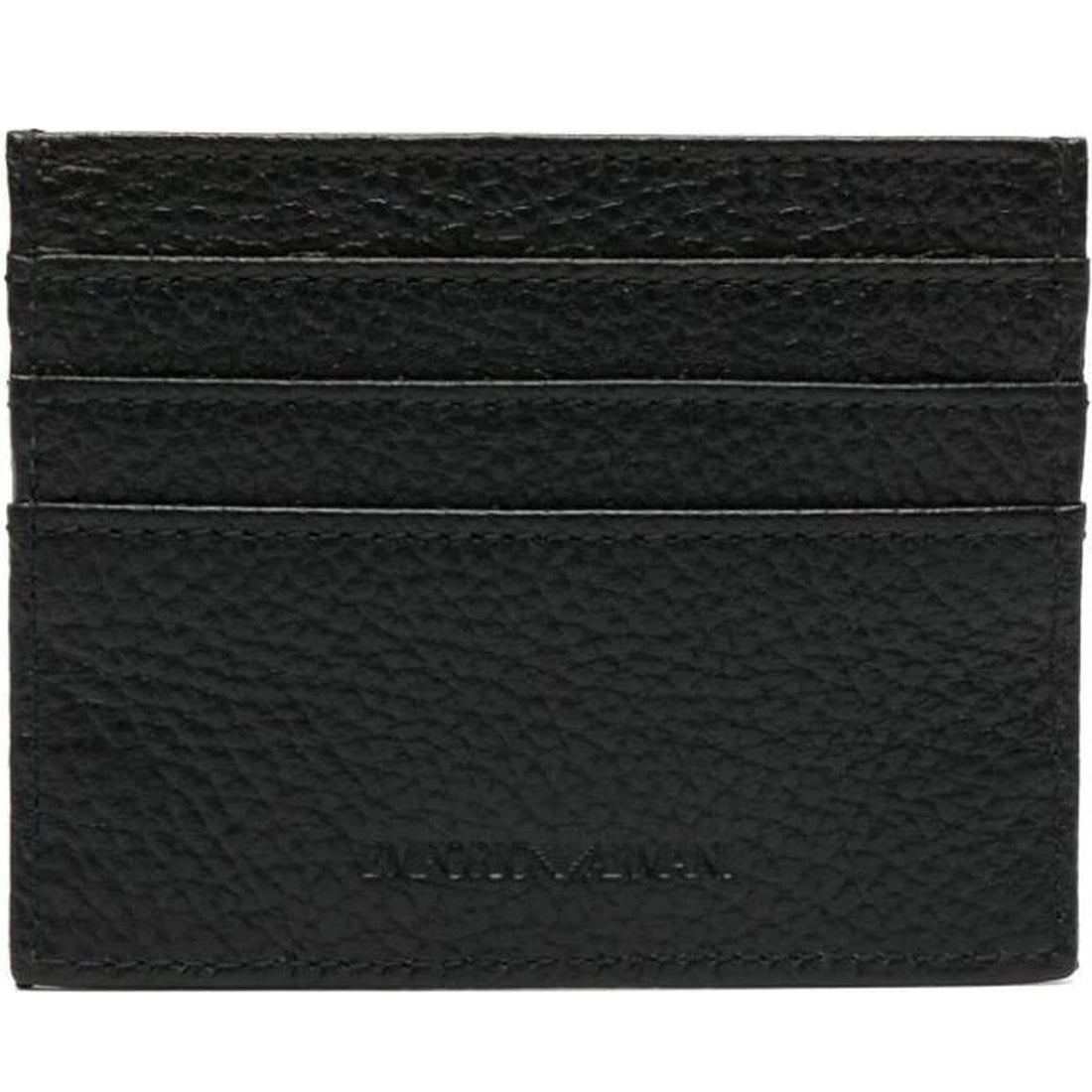 Emporio Armani mens nero casual card holder | Vilbury London