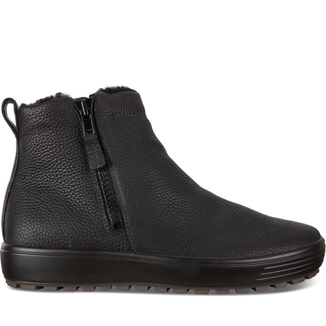 ECCO mens black soft 7 trend booties | Vilbury London