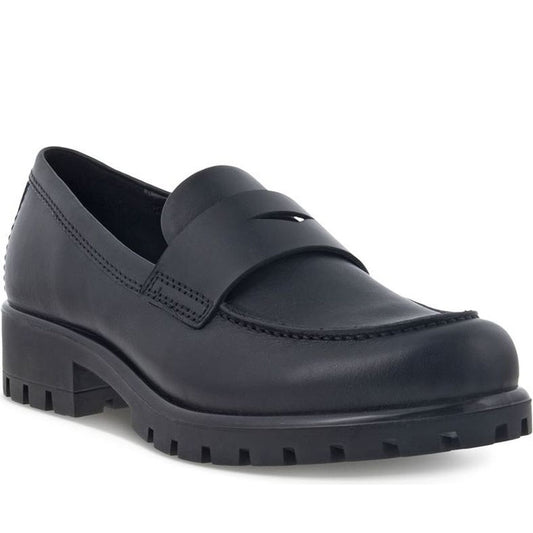 ECCO womens black modtray loafers | Vilbury London