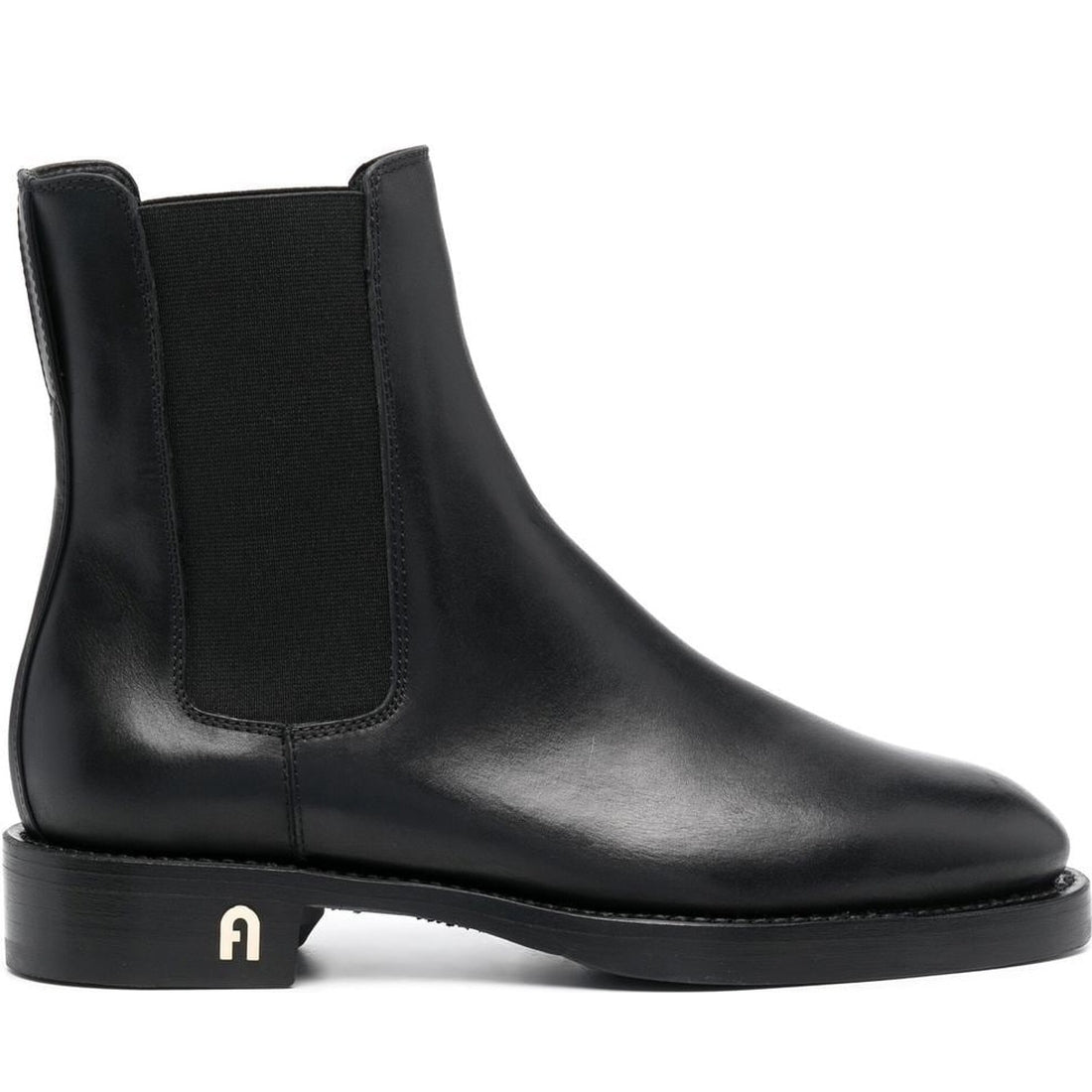 FURLA womens nero furla heritage chelsea boot | Vilbury London