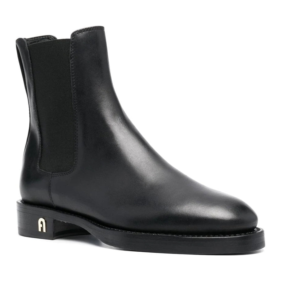 FURLA womens nero furla heritage chelsea boot | Vilbury London