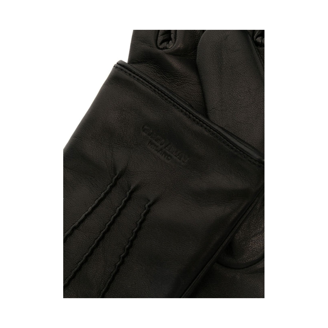 Giorgio Armani mens nero elegant glove | Vilbury London