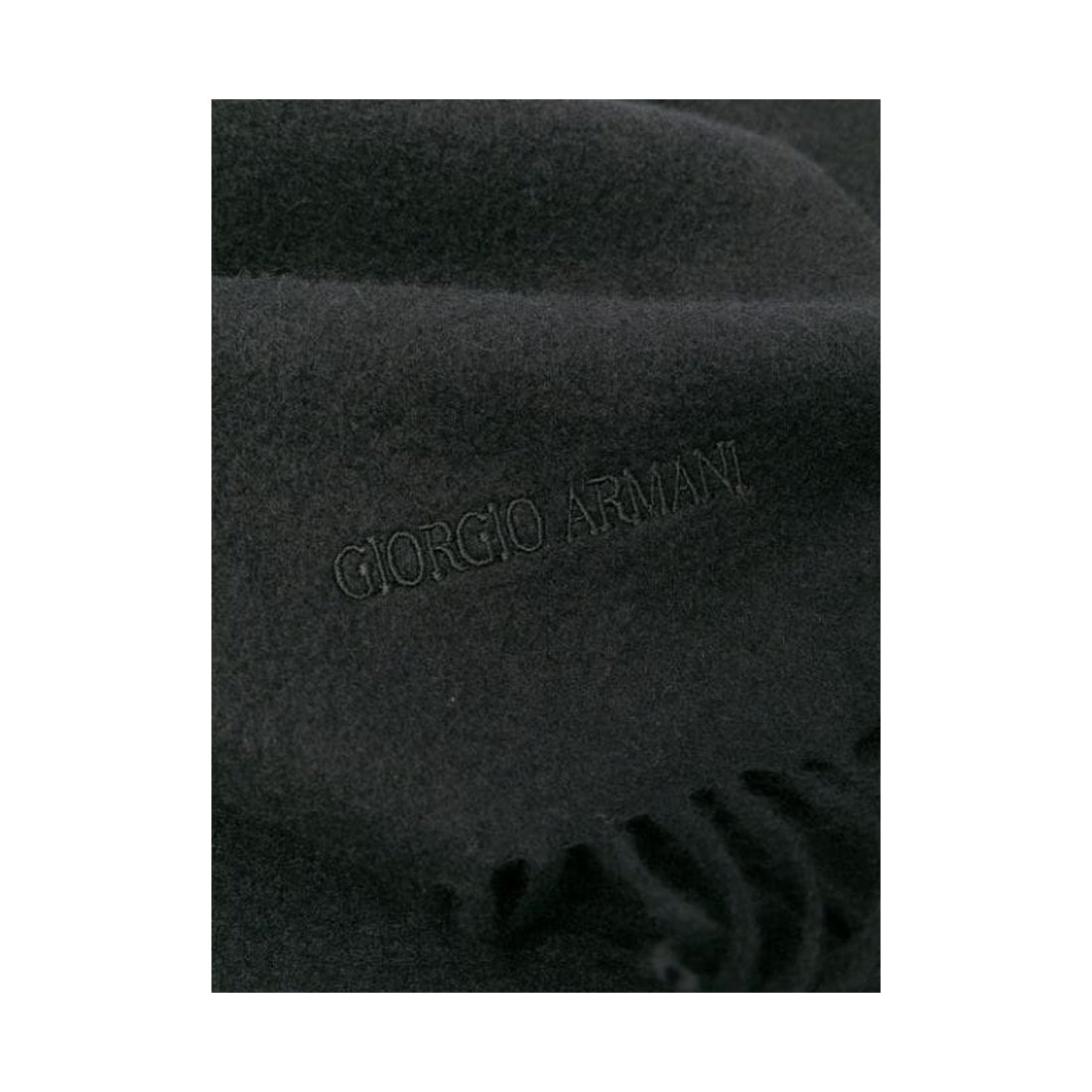 Giorgio Armani mens nero elegant scarf | Vilbury London