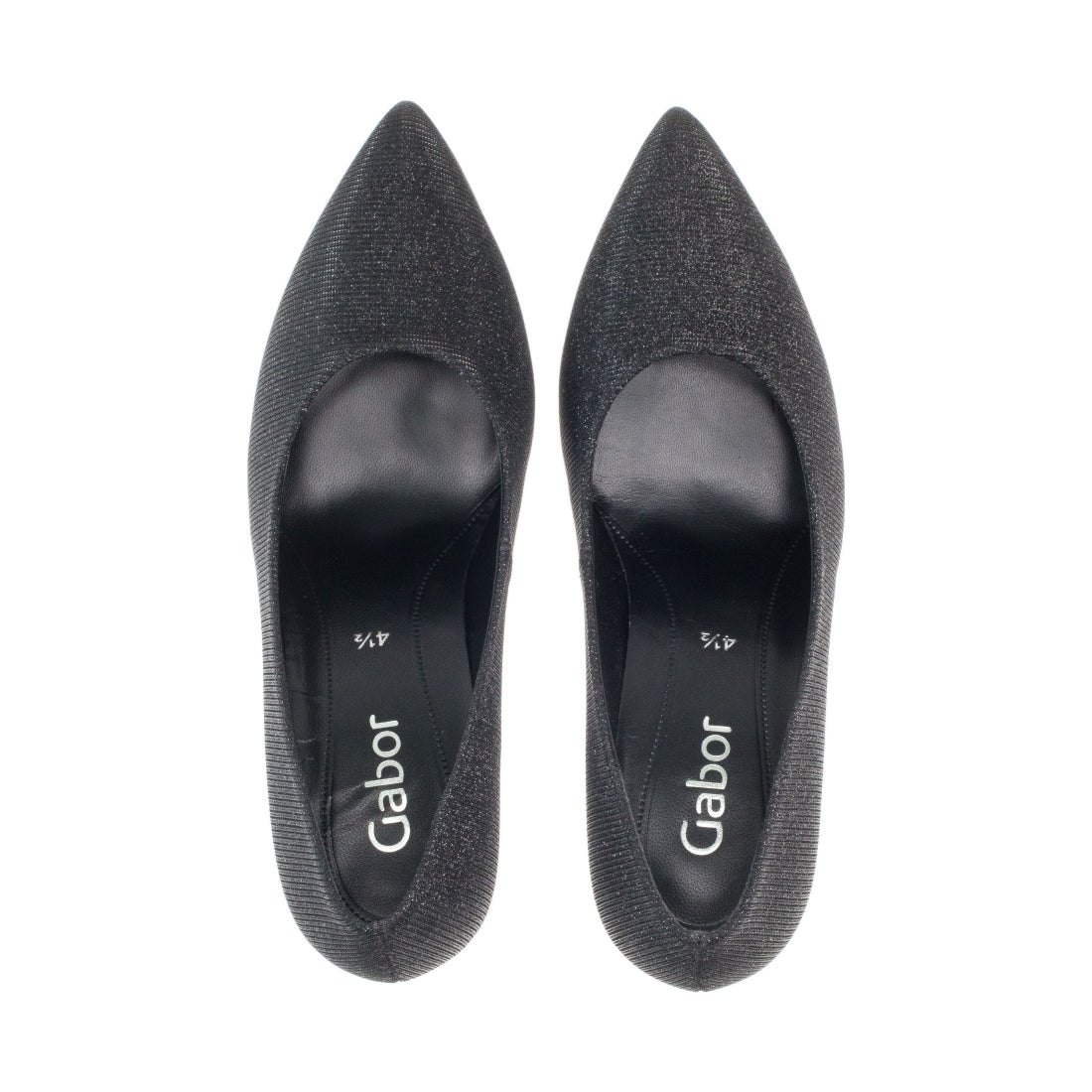 Gabor womens black elegant closed pumps | Vilbury London