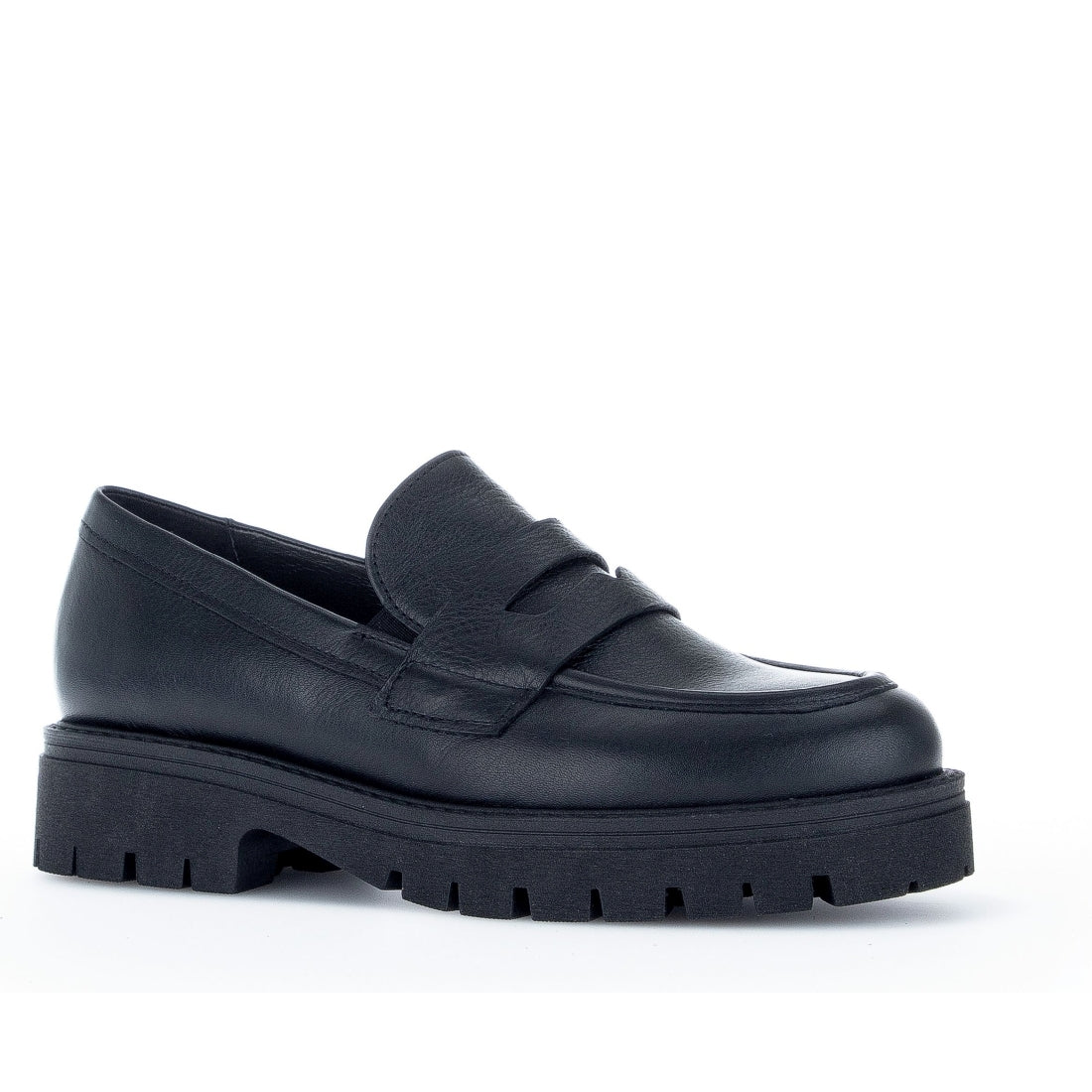 Gabor womens black casual closed loafers | Vilbury London