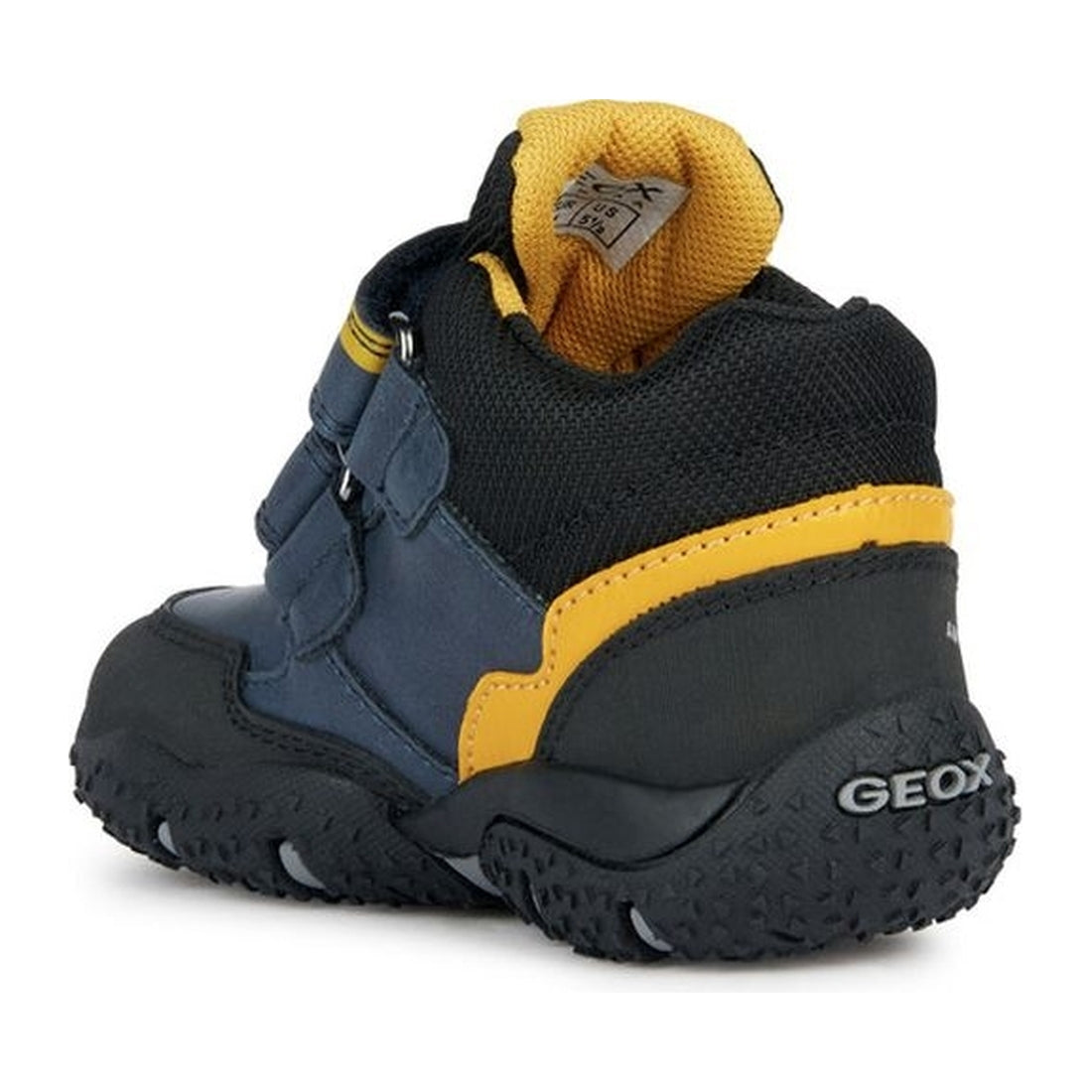 Geox boys navy, ochreyellow baltic abx booties | Vilbury London