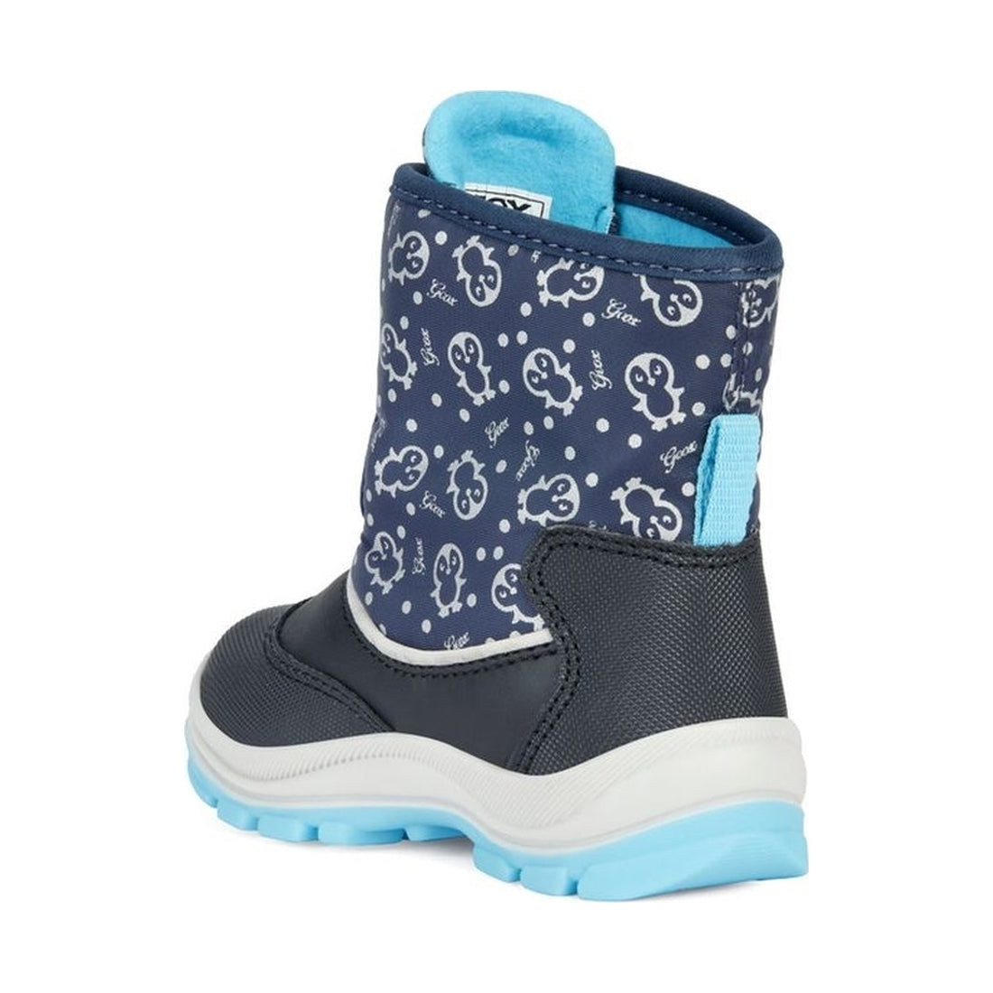 Geox girls navy, turquoise flanfil abx booties | Vilbury London