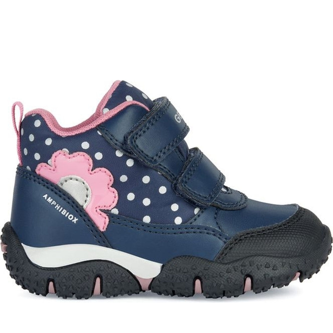 Geox girls navy, fuchsia baltic abx booties | Vilbury London