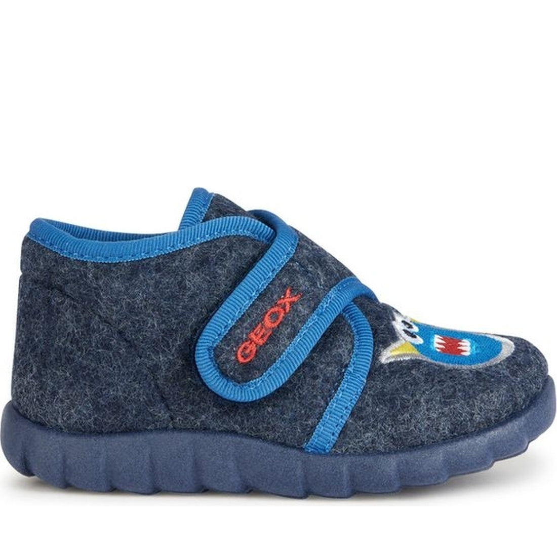 Geox boys navy, royal zyzie indoor slippers | Vilbury London