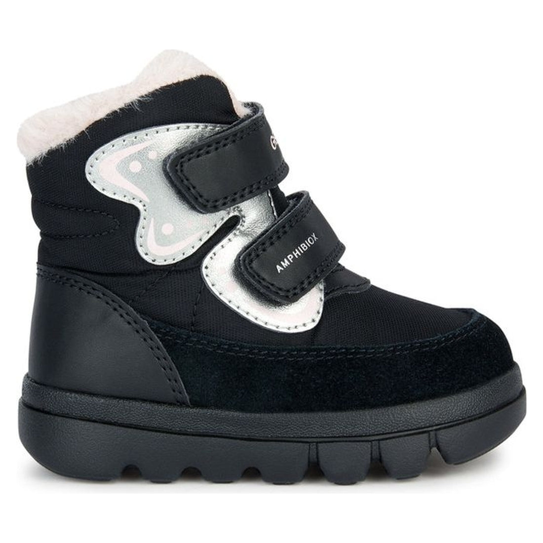 Geox girls black, lt pink willaboom booties | Vilbury London