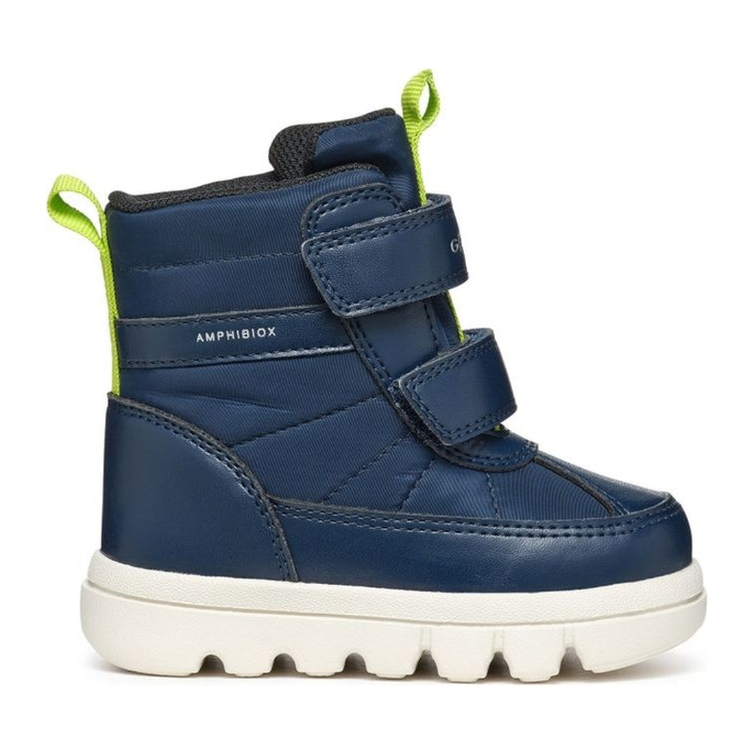 Geox boys navy, lime willaboom booties | Vilbury London