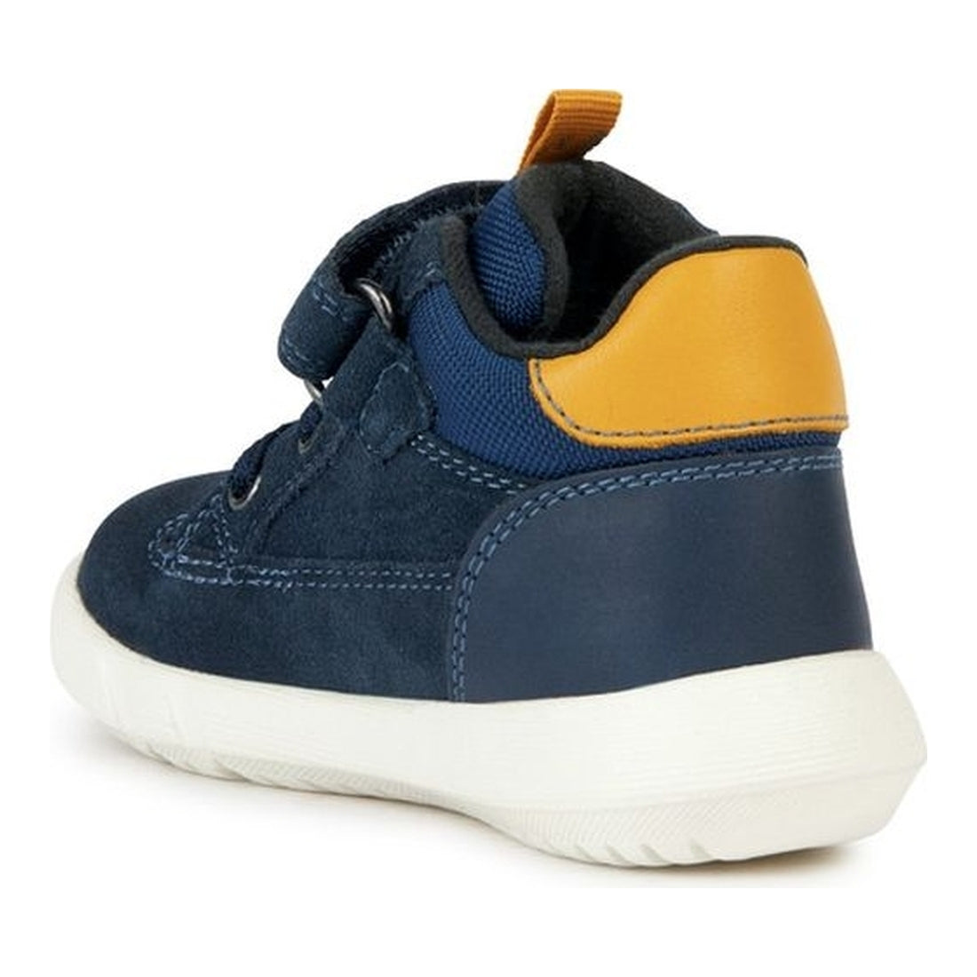 Geox boys navy, ochre hyroo booties | Vilbury London