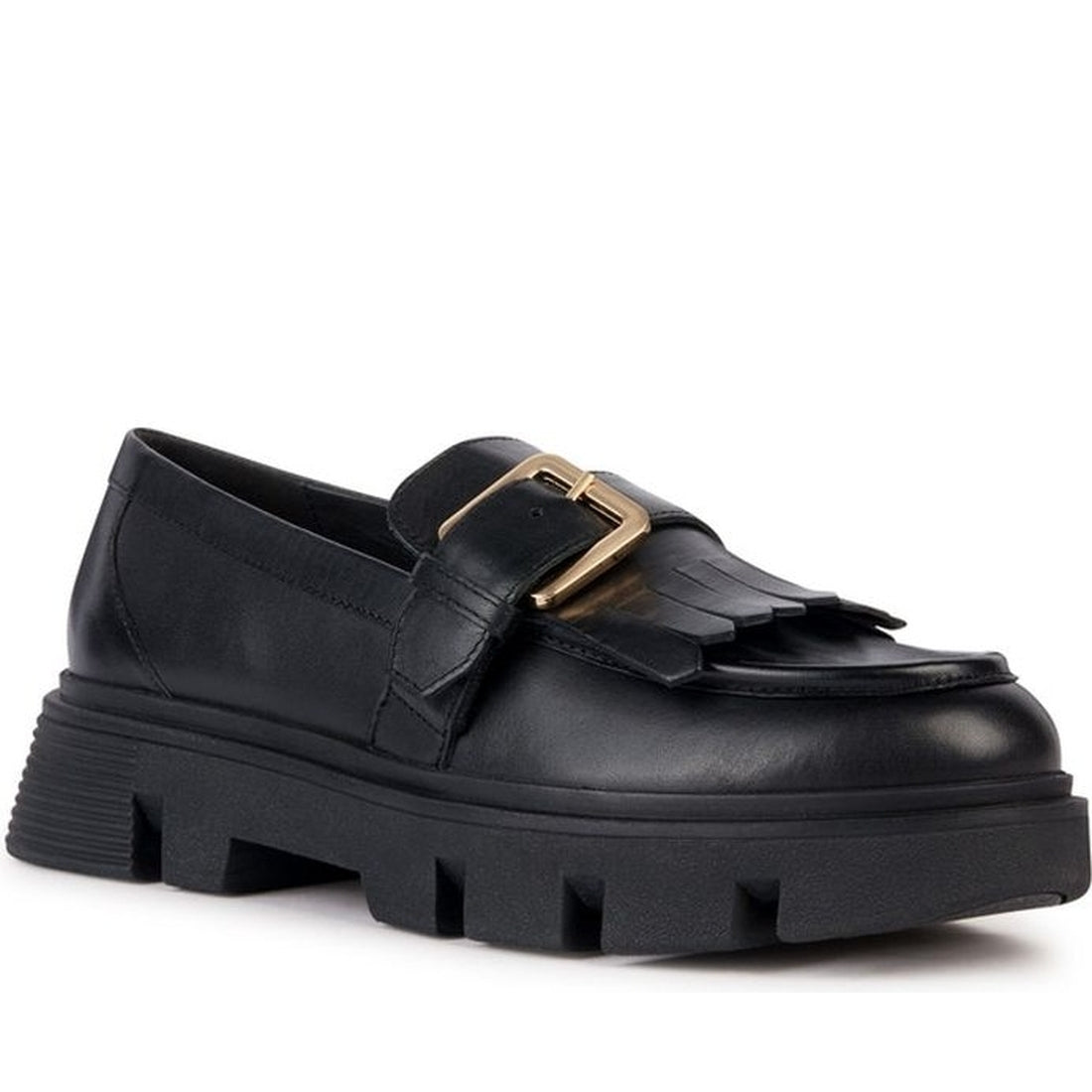 Geox womens black vilde loafer | Vilbury London