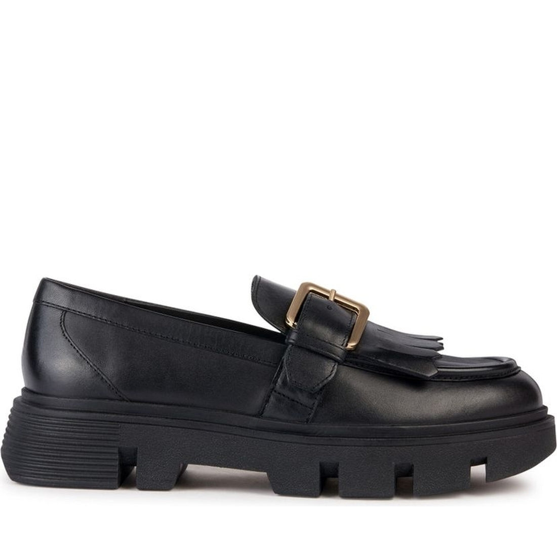 Geox womens black vilde loafer | Vilbury London