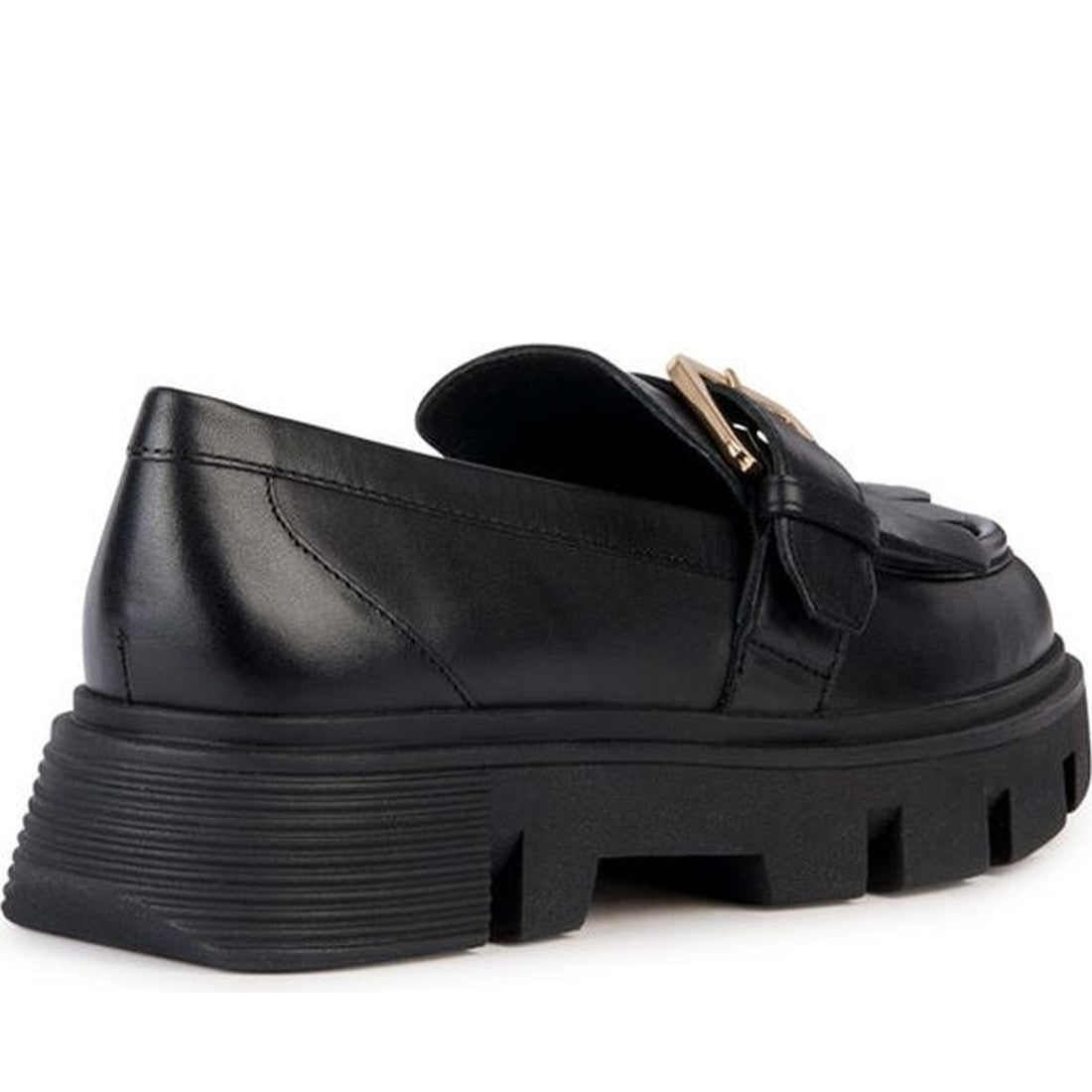 Geox womens black vilde loafer | Vilbury London