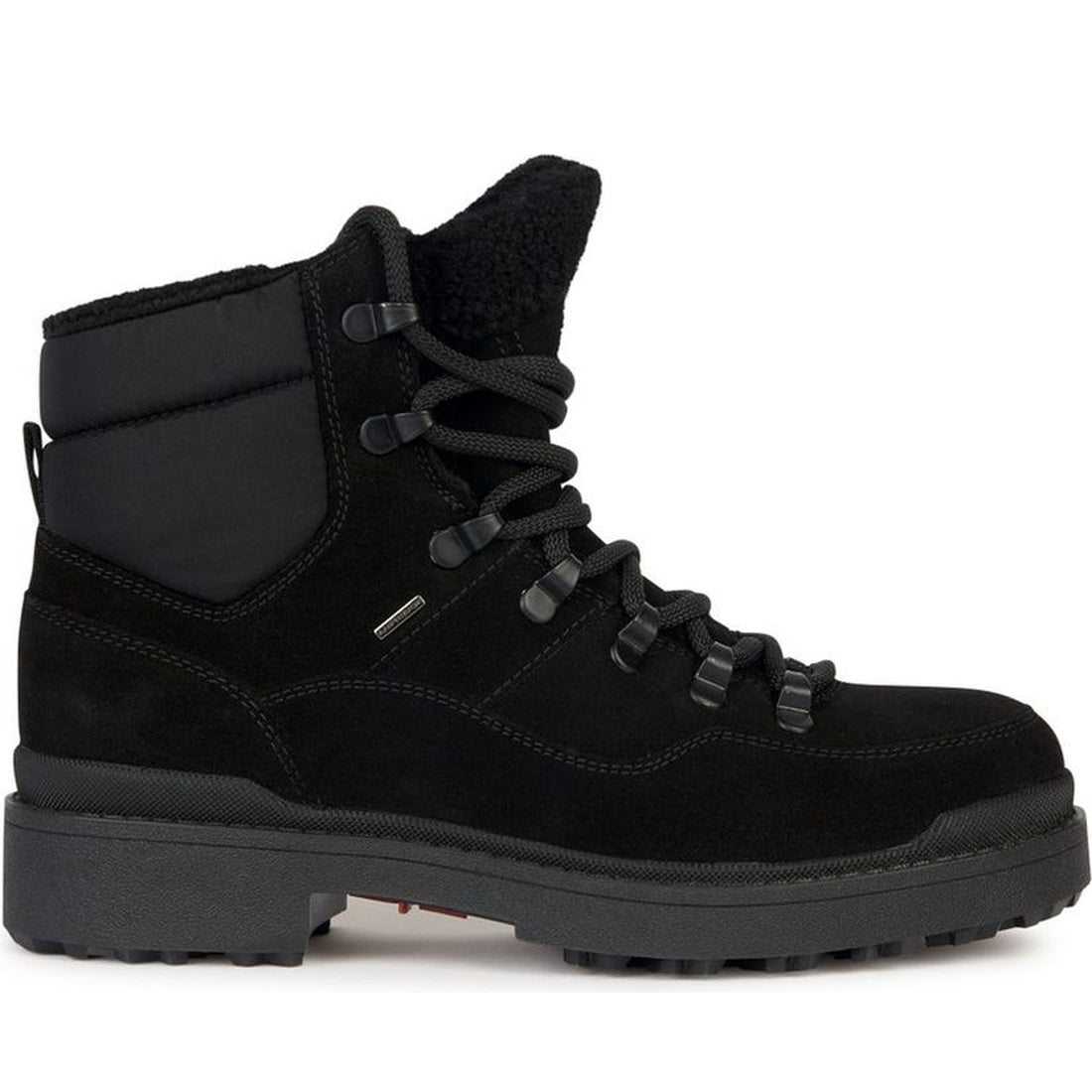 Geox womens black nevegal abx booties | Vilbury London