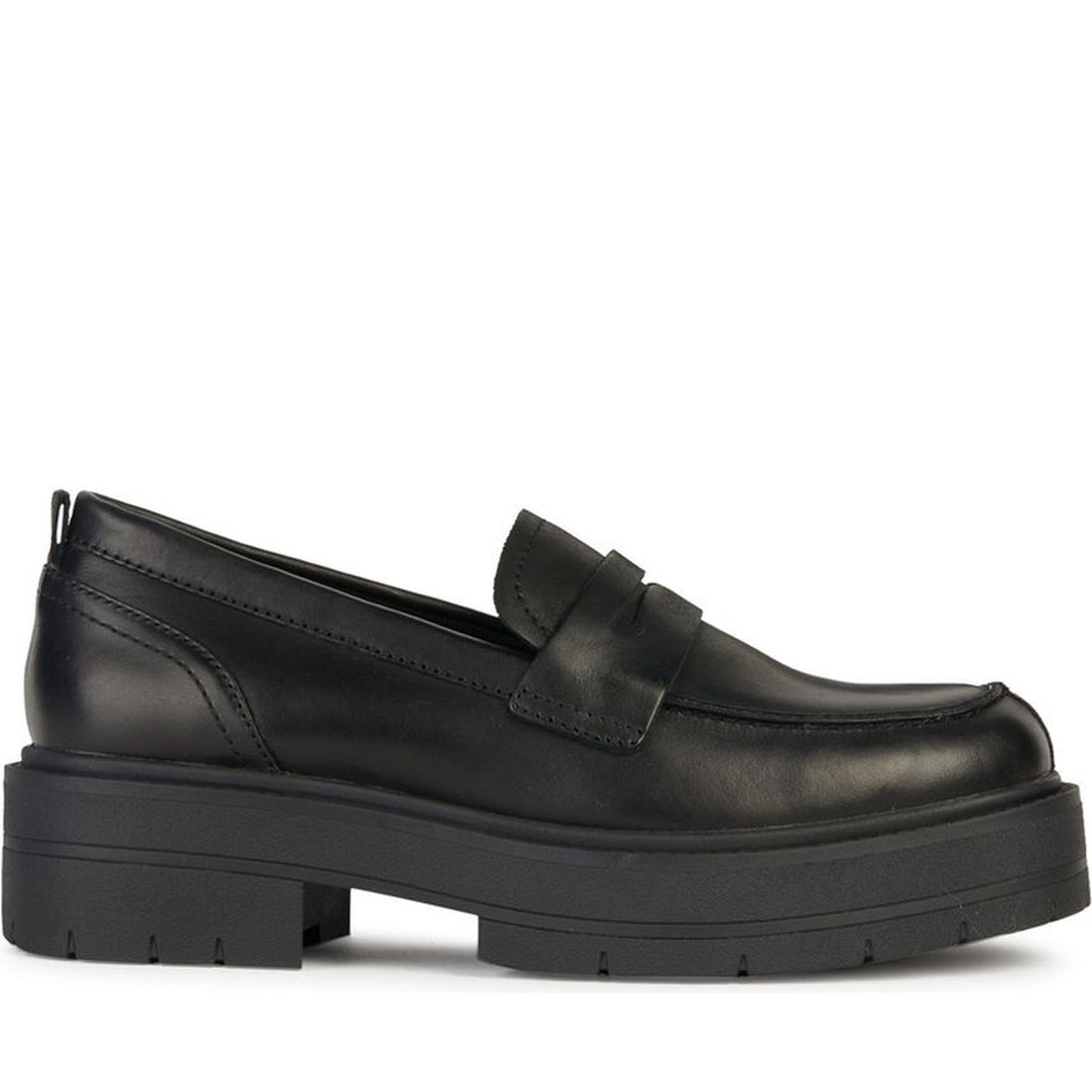 Geox womens black spherica ec7 loafer | Vilbury London