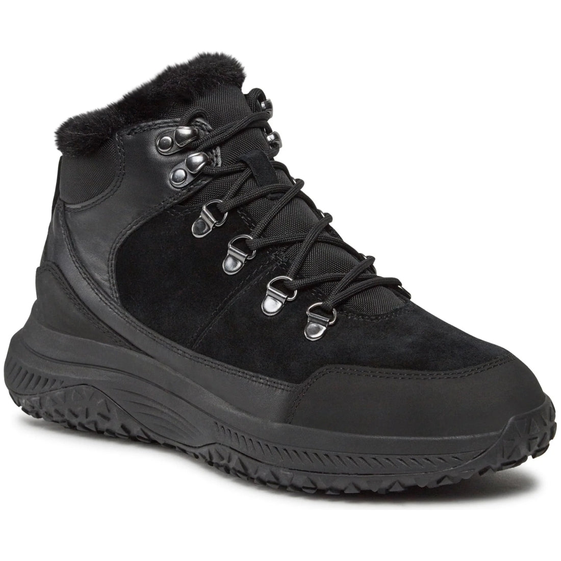 Geox womens black oliviera grip booties | Vilbury London