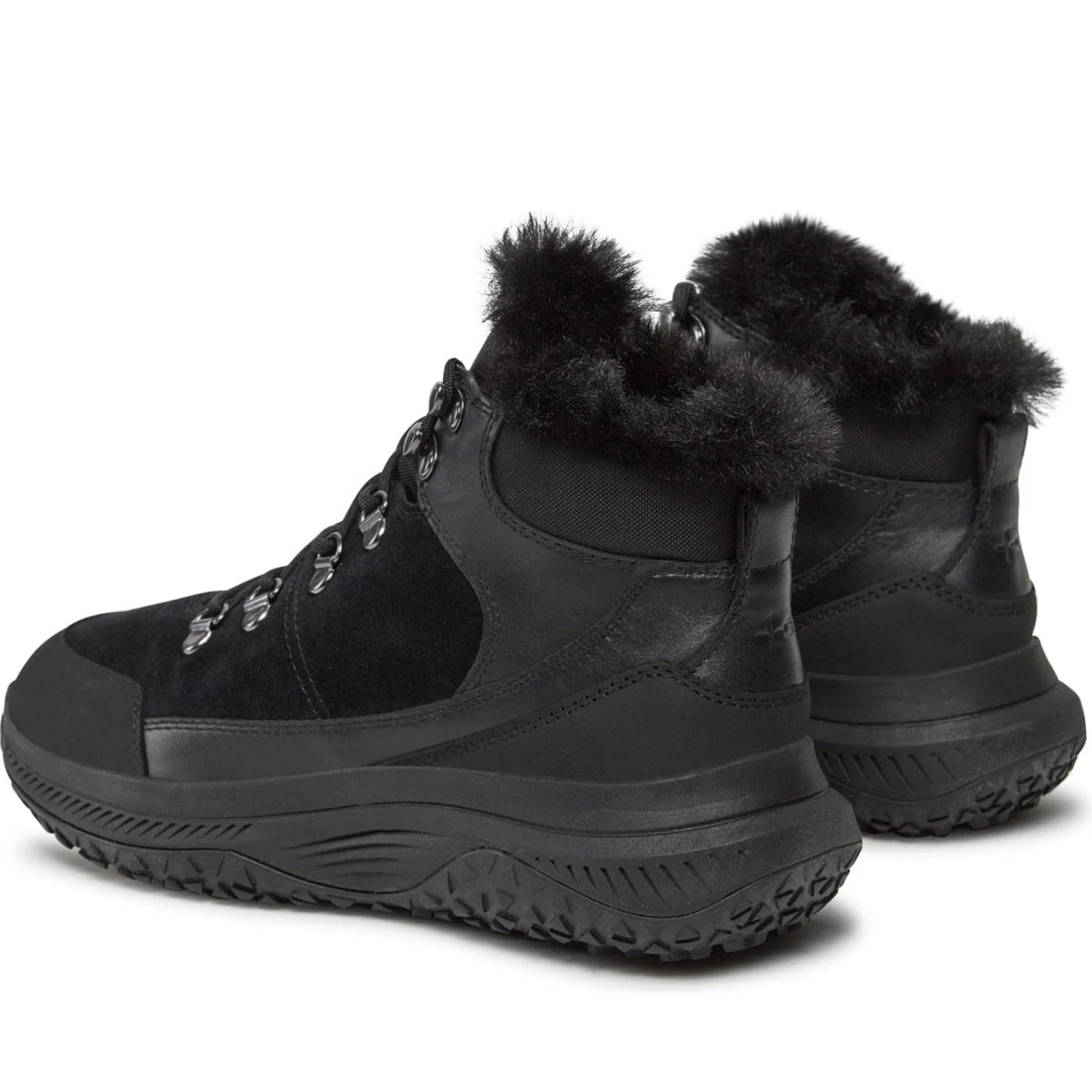 Geox womens black oliviera grip booties | Vilbury London