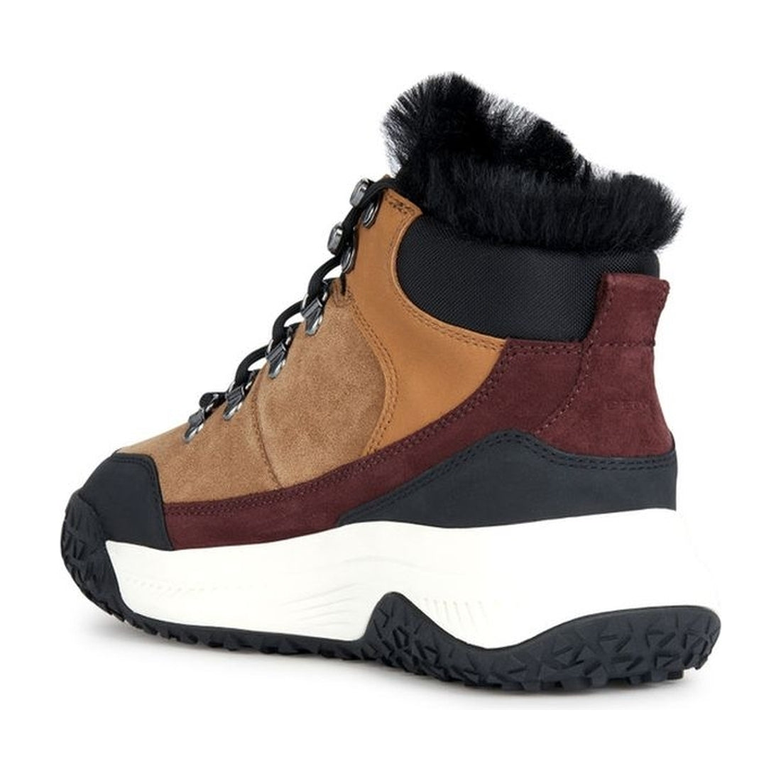 Geox womens toffee, black oliviera grip booties | Vilbury London